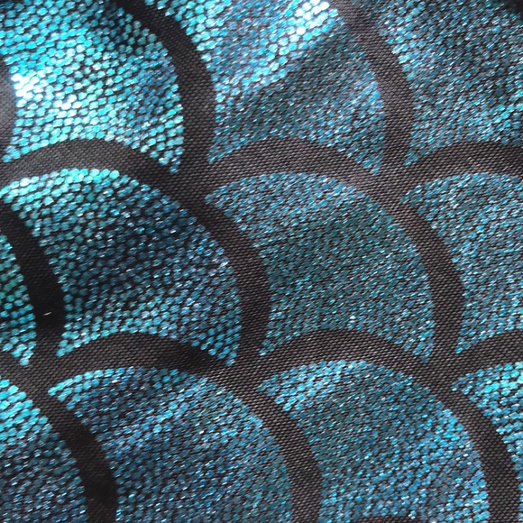 TWEEN MERMAID shiny metallic scale Leggings - Picture 12 of 15